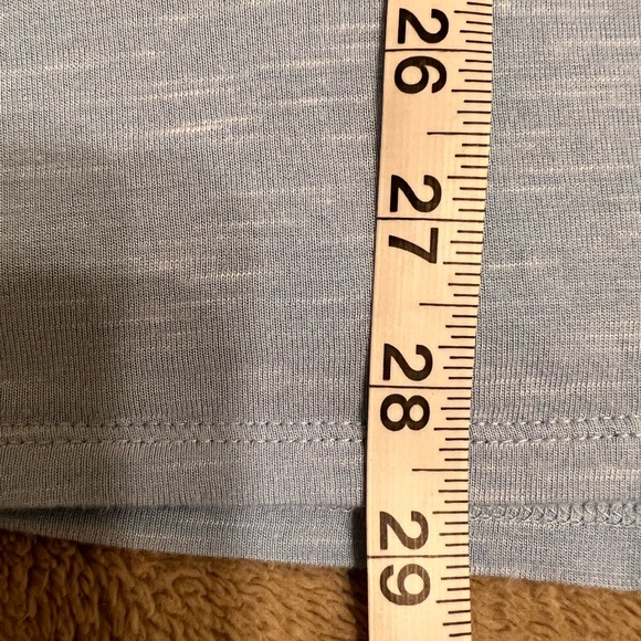 A.n.a. Baby Blue Short Sleeved Blouse Large - Picture 8 of 8